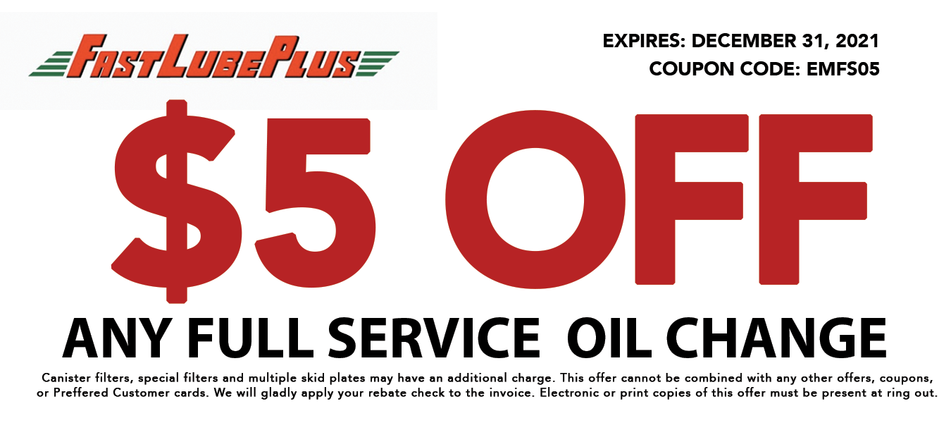 Oil Change Coupons - Fast Lube Plus